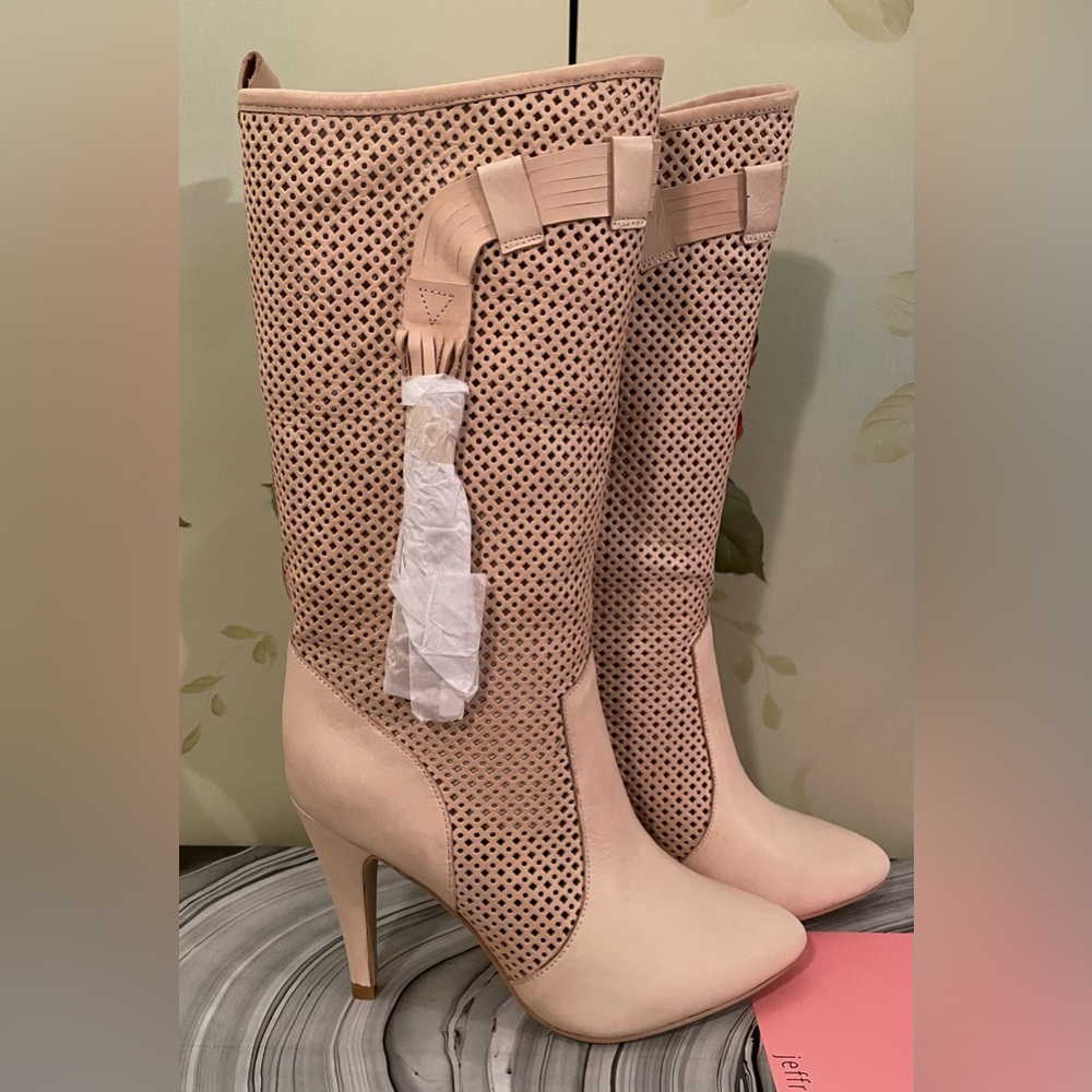 JEFFREY CAMPBELL- *MALENE* Boots- SIZE 7.5- Color- NATURAL